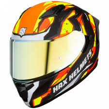 CASCO OBSIDIAN BLAZE NGO/NARANJA